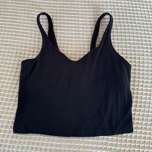Black Lululemon Align Crop Top